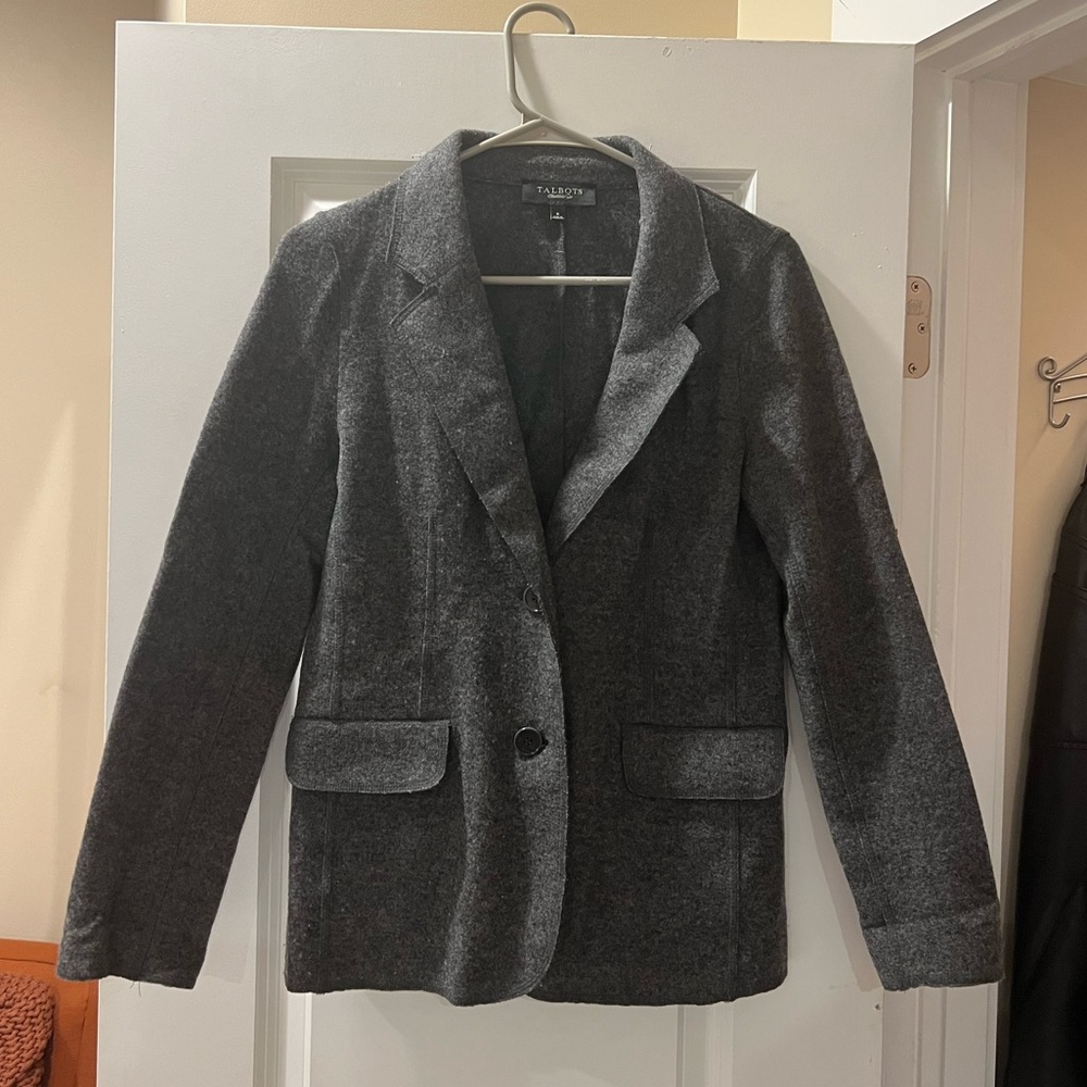 Talbots Wool Blazer size 6 Gray